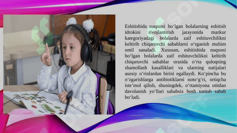 Bolalik yoshidagi kar-soqovlik va karlik 4
