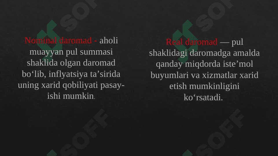 Aholi Daromadlari 6
