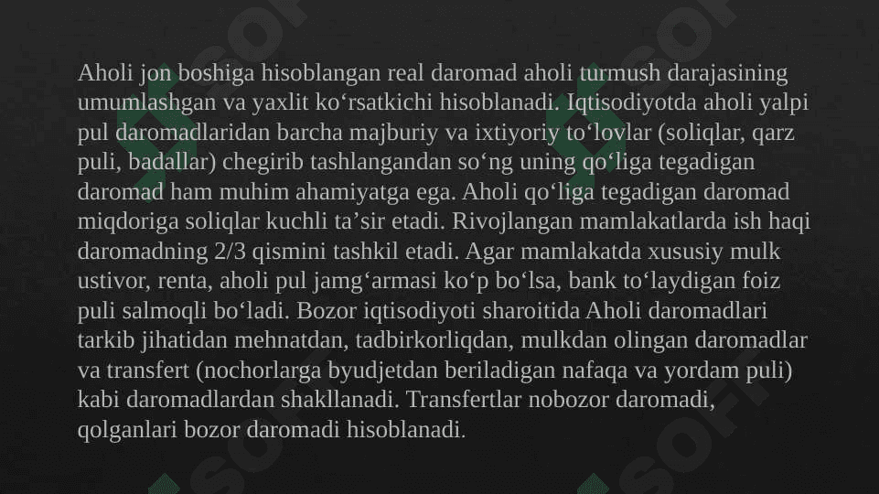 Aholi Daromadlari 7
