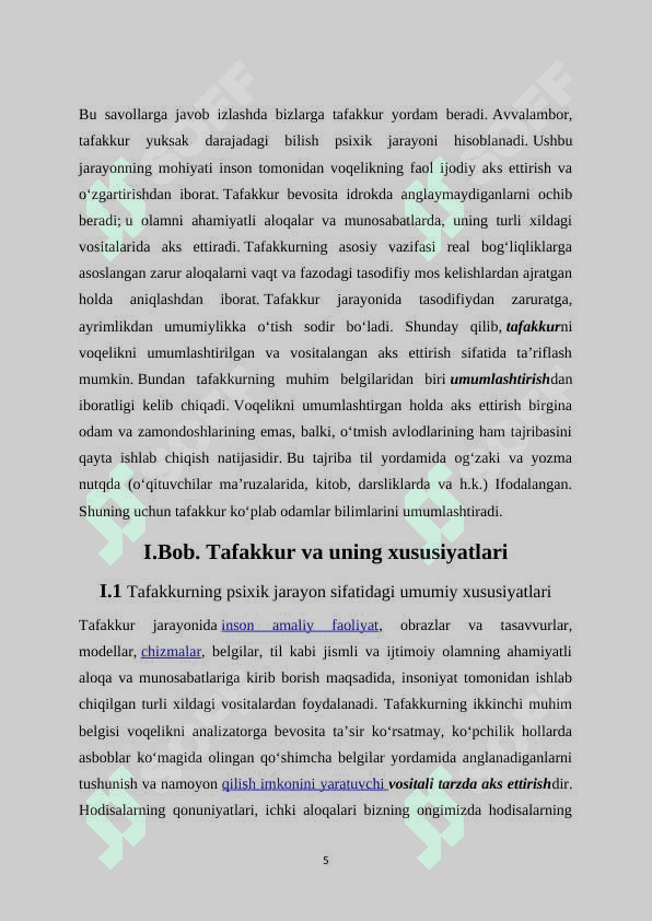 Tafakkur va sunʼiy intellekt masalasi 5