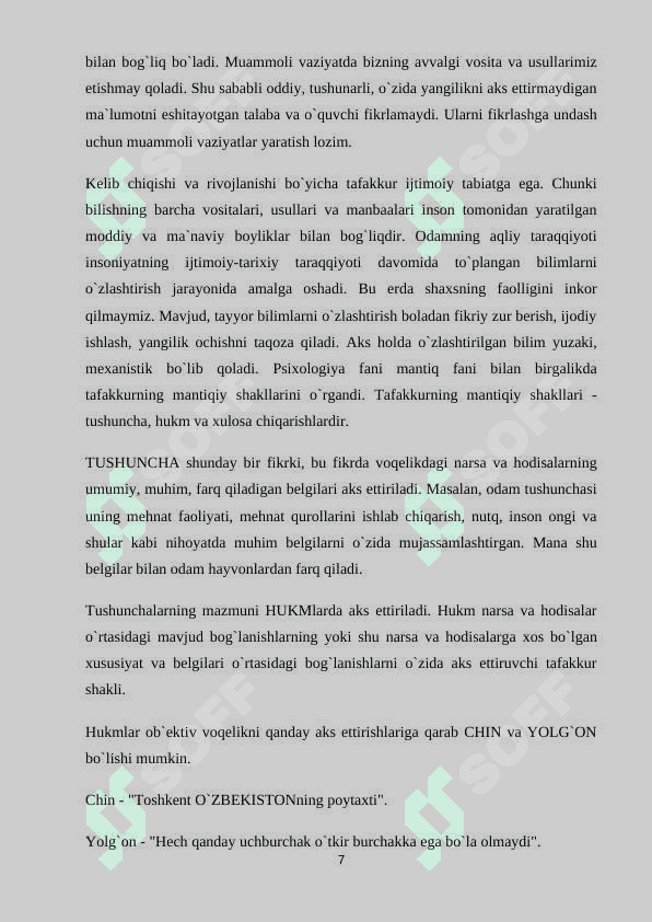 Tafakkur va Xayol 7