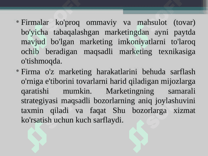 Turizm bozorini segmentlash 4