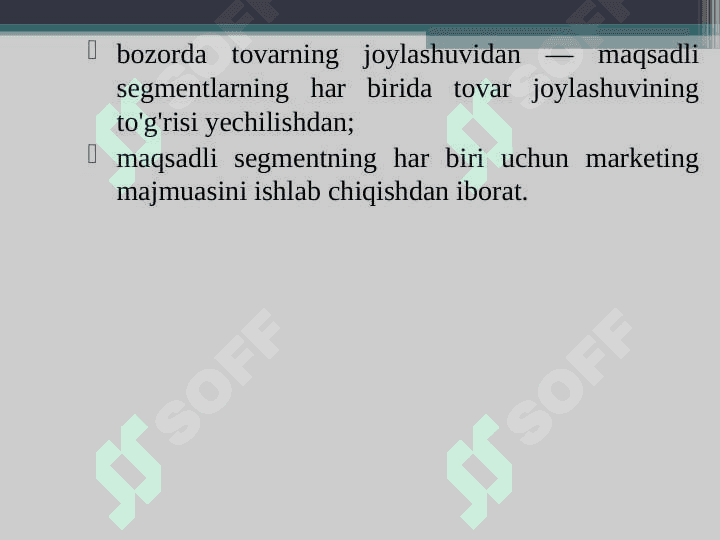 Turizm bozorini segmentlash 7