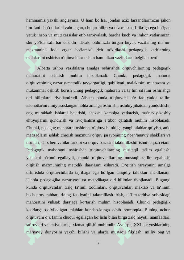 Ota-onalar majlisini tashkil etish metodikasi 7