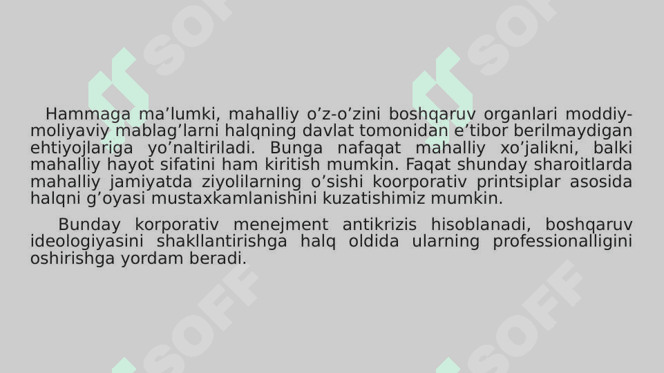 Munitsipal hamjamiyat rivojlanishining kontseptsiyasi 4
