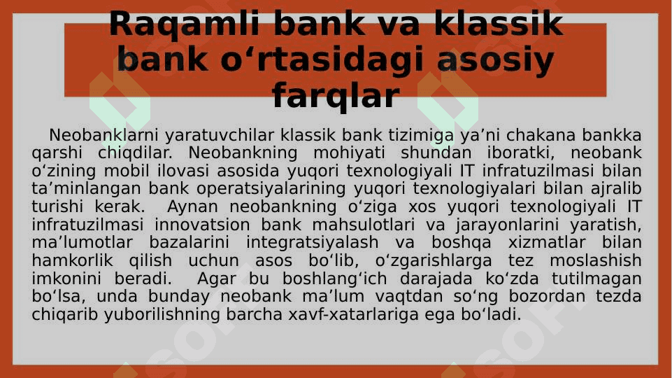 Bank sohasida raqamli transformatsiyalar 8