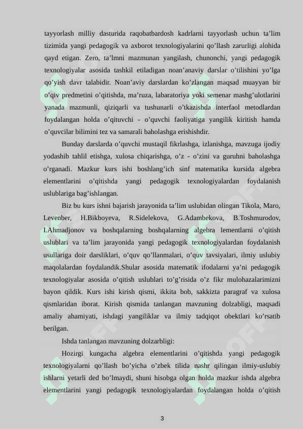 2-SINFDA ALGEBRA ELEMENTLARINI O'QITISH TEXNOLOGIYALARI 3