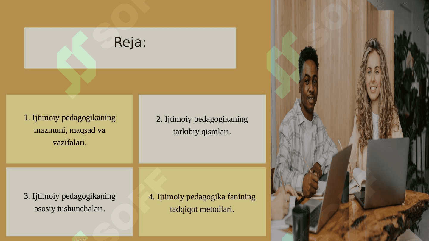 IJTIMOIY PEDAGOGIKA FANINING JORIY ETILISHI 2