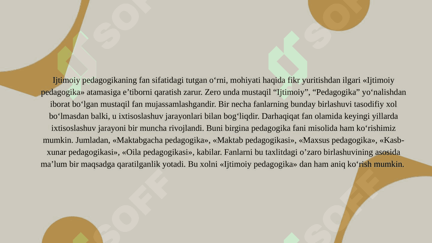 IJTIMOIY PEDAGOGIKA FANINING JORIY ETILISHI 3