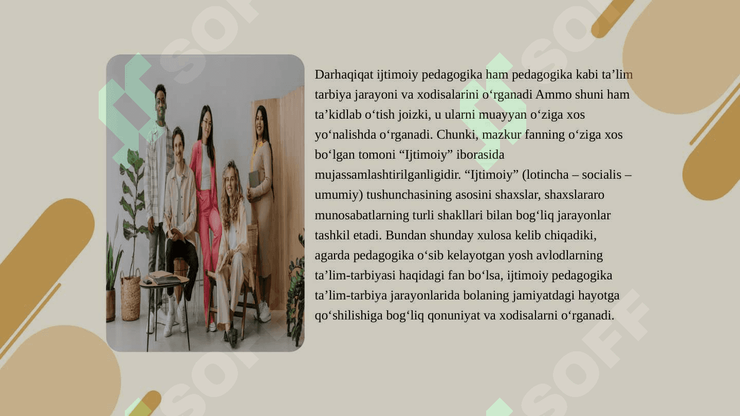 IJTIMOIY PEDAGOGIKA FANINING JORIY ETILISHI 4