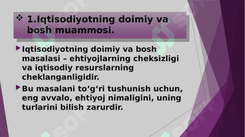 Ehtiyoj cheksizligi va iqtisodiy rivojlanish 3