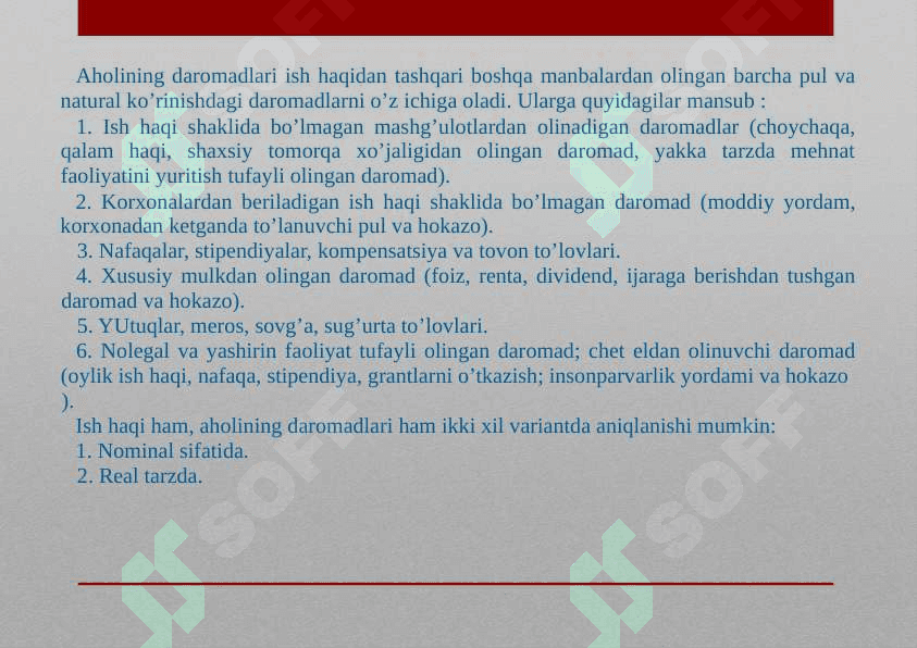 Aholi turmush darajasini ifodalovchi ijtimoiy-iqtisodiy indek 4