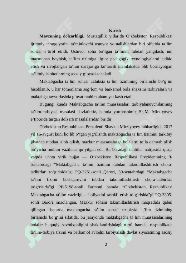 BOLANI MAKTAB TA'LIMIGA TAYYORLASHDA TA'SIR ETUVCHI OMILLAR 2