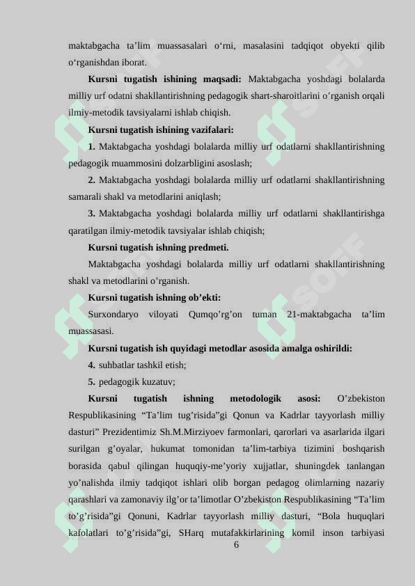 BOLANI MAKTAB TA'LIMIGA TAYYORLASHDA TA'SIR ETUVCHI OMILLAR 6