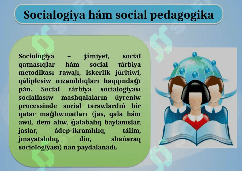 Social pedagogika tiykarları. 8
