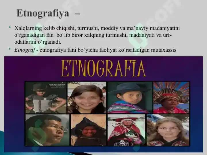 Etnomadaniyat fanining predmeti, maqsad va vazifalari 6