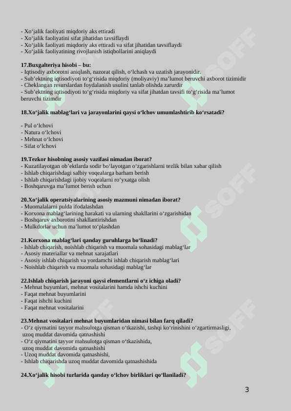 Buxgalteriya fanidan 204 ta testlar 3