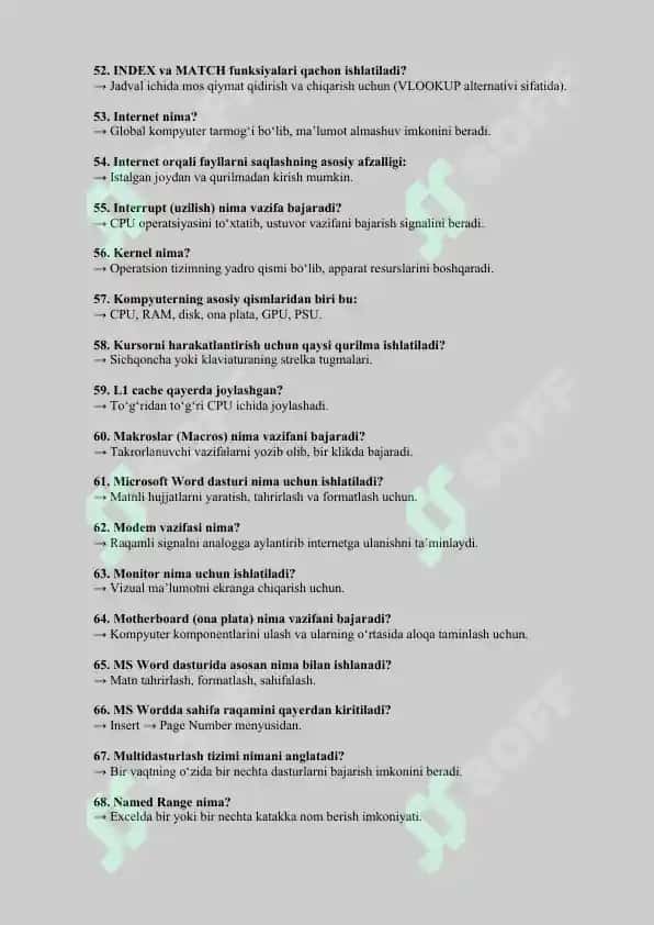 AKT TESTI JAVOBLARI 4