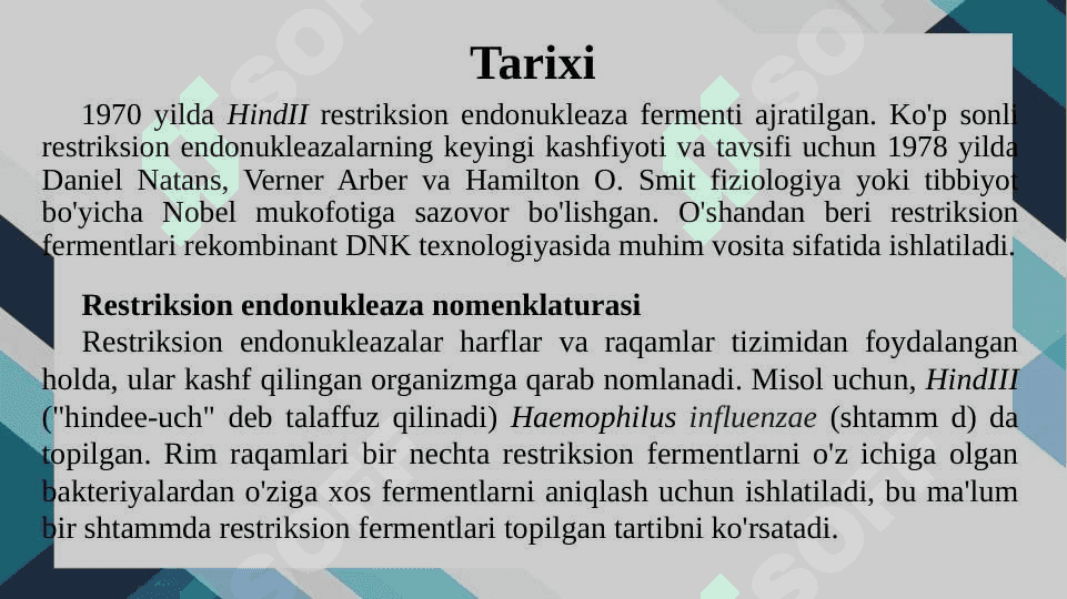 Gen muhadisligida qo`llaniladigan fermentlar 4