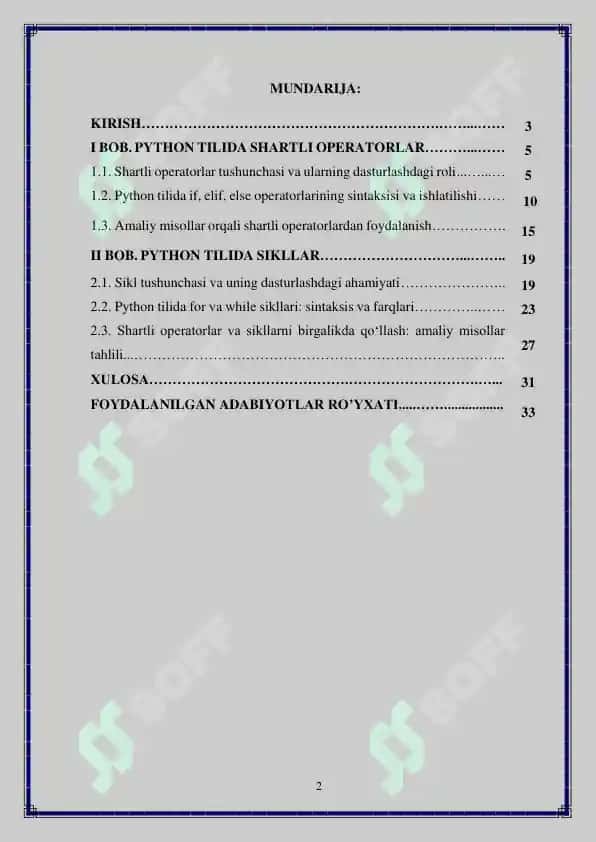 Python’da shartli operatorlar va sikllar 2