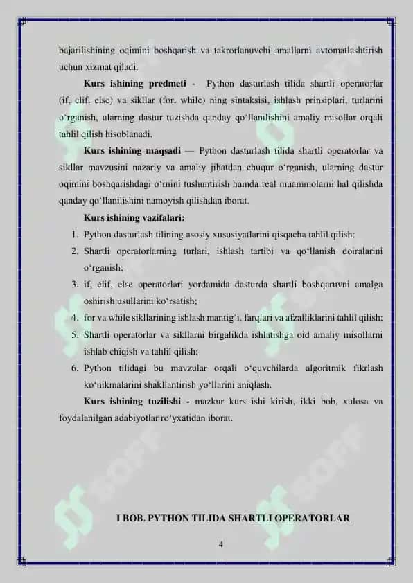 Python’da shartli operatorlar va sikllar 4