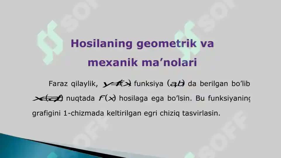 Funksiya hosilasi 6