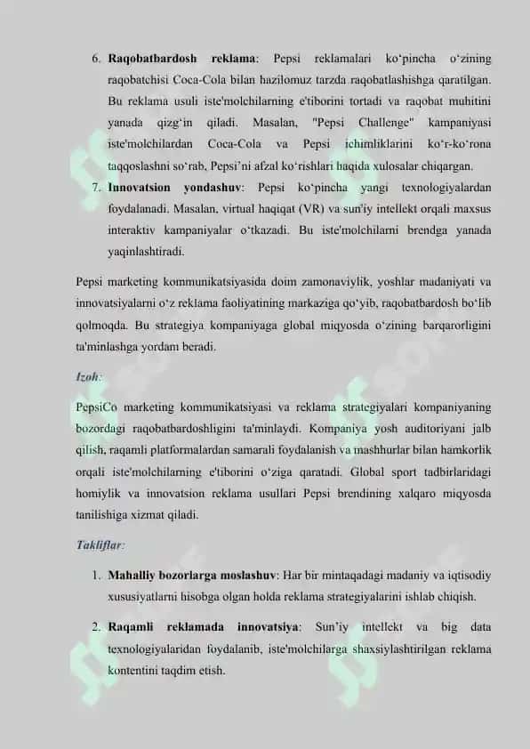 Marketing kommunikatsiyasi kurs ishi 7