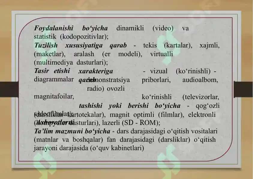 Zamonaviy O'quv Texnologiyalari va O'quv Qurollari 5
