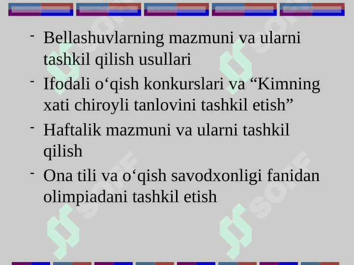 Ona tili - o‘qish  savodxonligida sinfdan tashqari ishlar 4