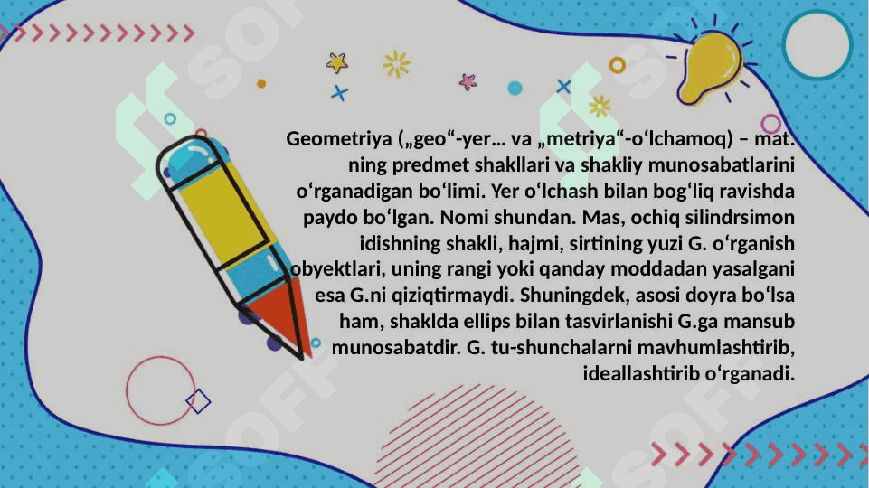 Figuralarning yuzi. Figuralar yuzini  o'lchash usullari 3