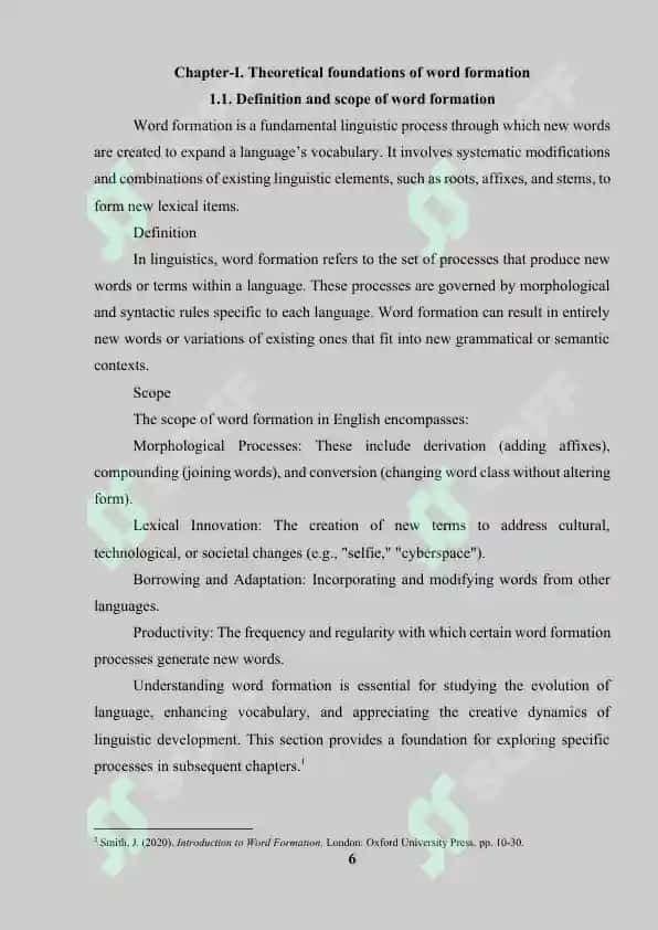 "Word Formation in English" 7