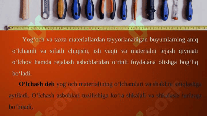Asbob uskuna va moslama turlari 2