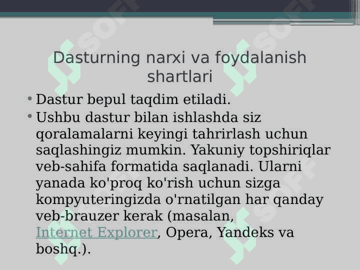 HotPotatoes dasturidan foydalanib mashq qiluvchi electron kurslarni yaratish 4