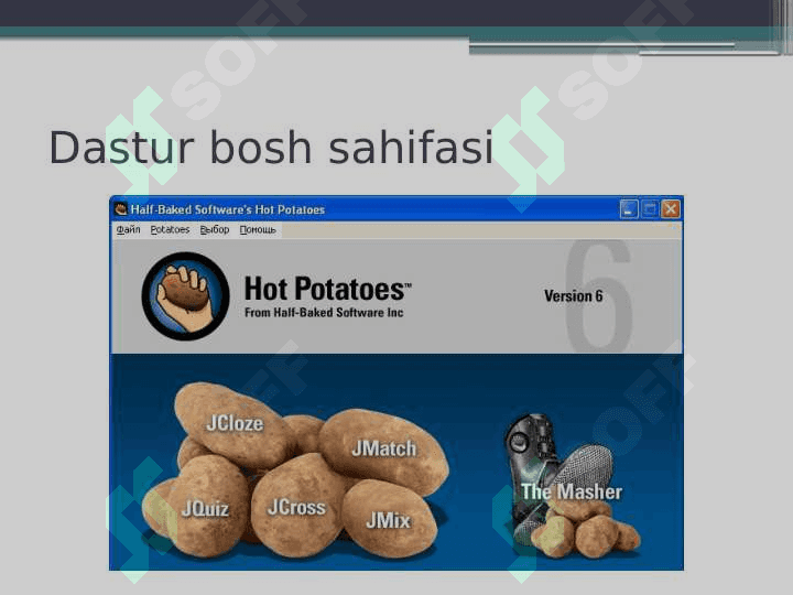 HotPotatoes dasturidan foydalanib mashq qiluvchi electron kurslarni yaratish 5