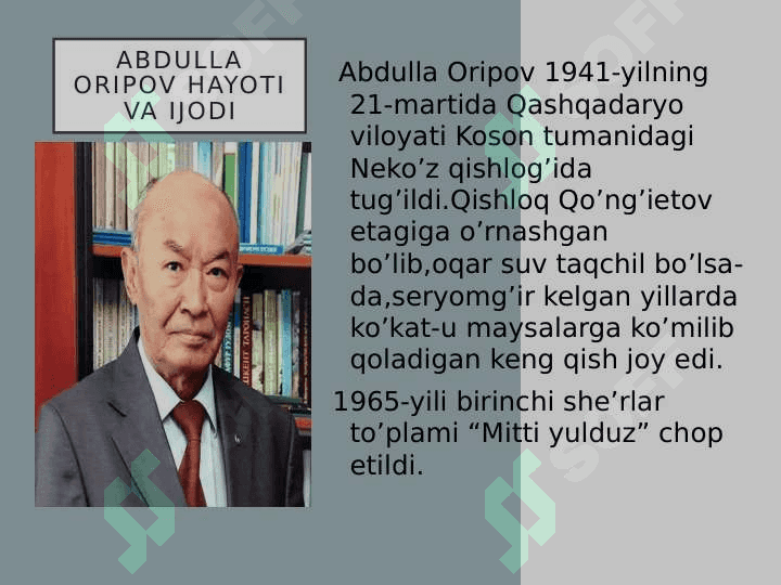 Abdulla Oripov she’riyatidagi sevgi-muhabbat motivlar 2