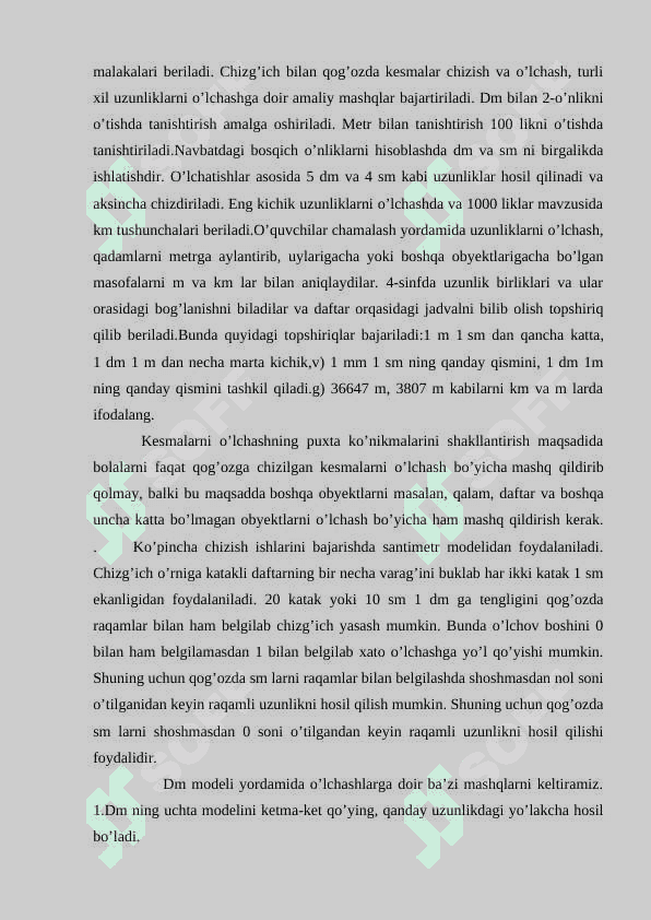 ASOSIY MIQDORLAR USTIDA ISHLASH METODIKASI 6
