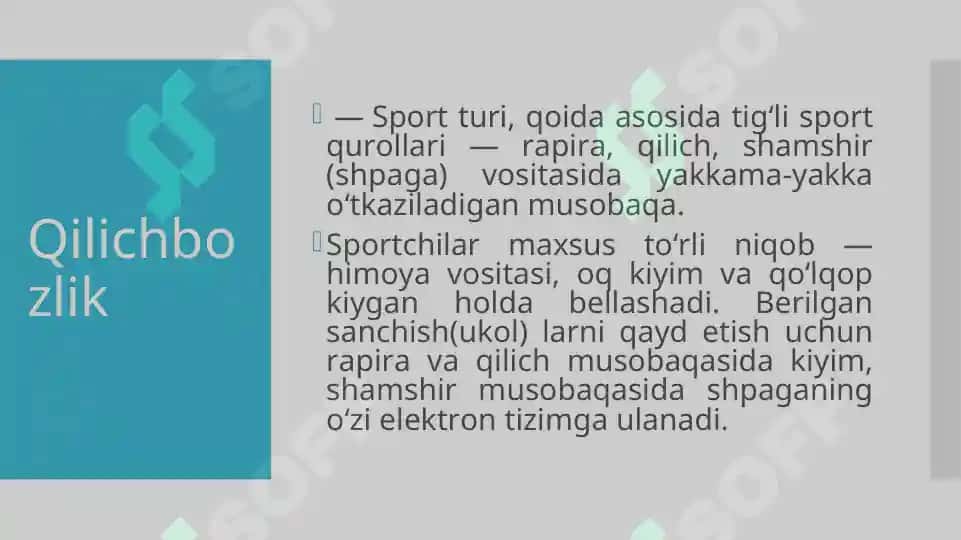 Qilichbozlik 2