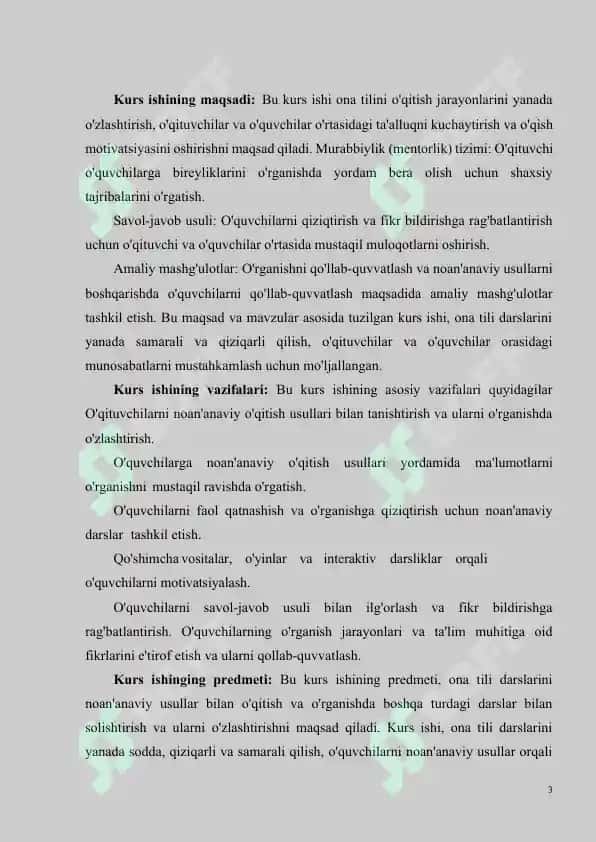 Boshlang’ich sinf ona tili darslarida qo’llaniladigan metodlar 3