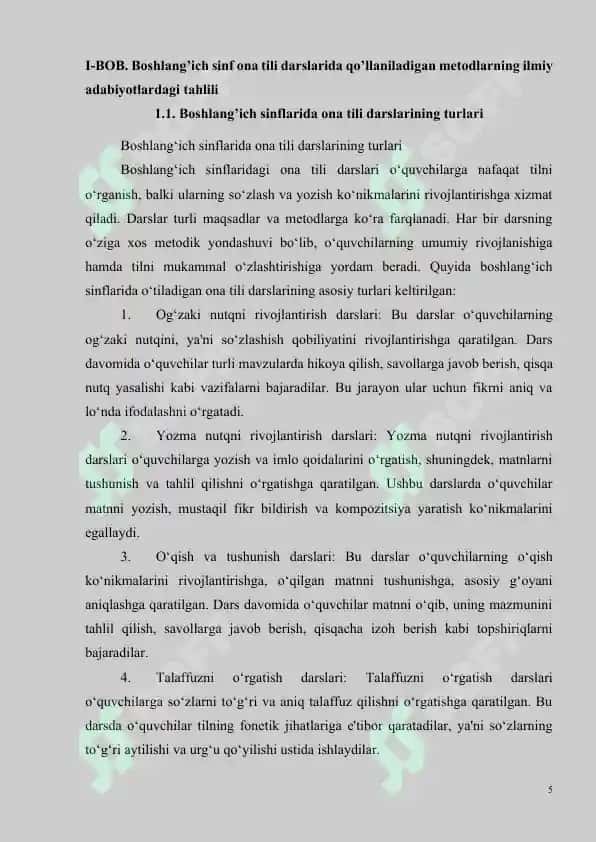 Boshlang’ich sinf ona tili darslarida qo’llaniladigan metodlar 5
