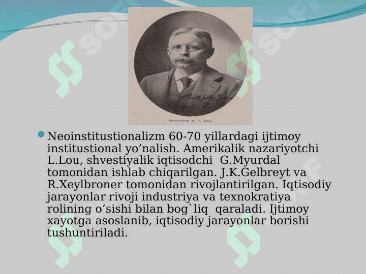 Hozirgi zamon ga’rb iqtisodiyoti va uning asosiy yo’nalishlari 5