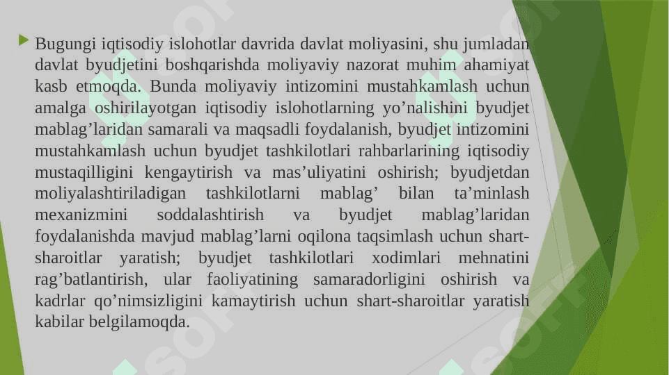 Byudjet tashkilotlarida byudjet hisobining tashkiliy-uslubiy jihatlari 3