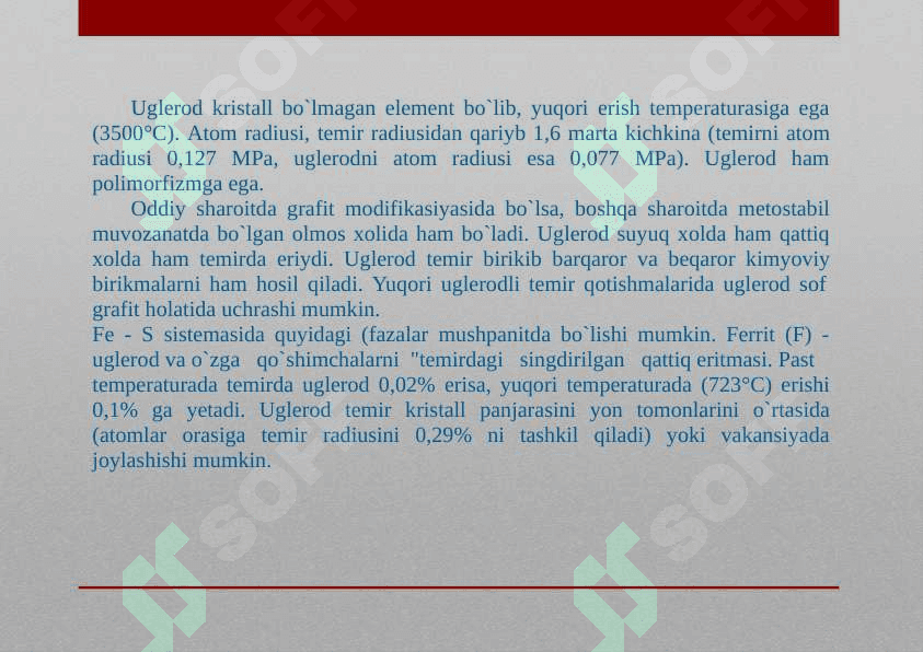 Temir va uning qotishmalari 4