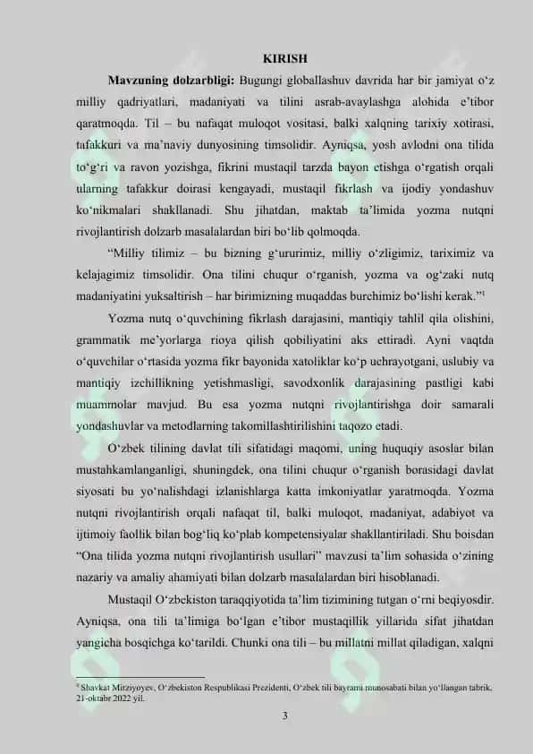 Ona tilida yozma nutqni rivojlantirish usullari 3