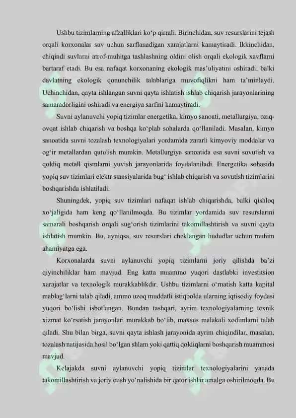 Oqova suvlarni og‘ir metall ionlaridan tozalash 2