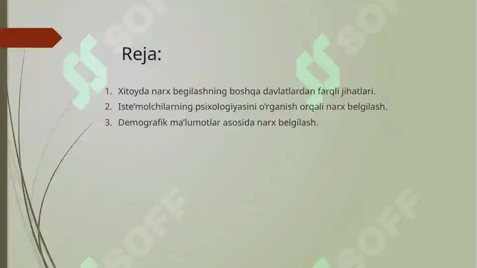 Narxlarni belgilashda Xitoy tajribasi 2
