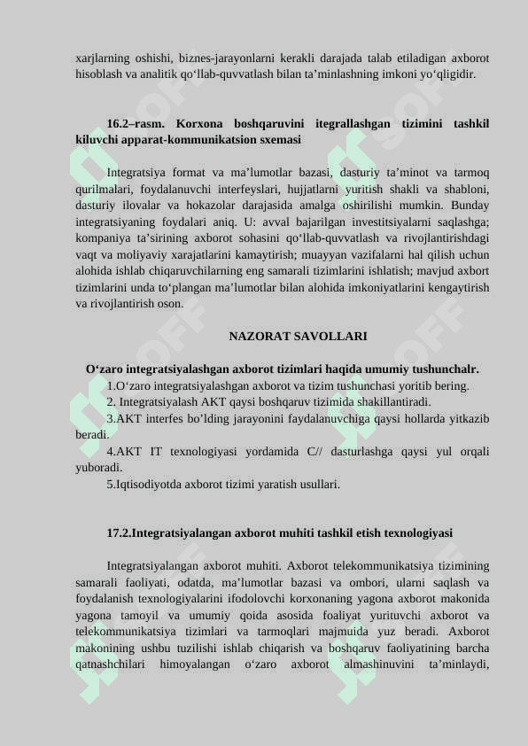 IQTISODIYOTDA AXBOROT TIZIMLARINING O‘ZARO INTEGRATSIYASI 3