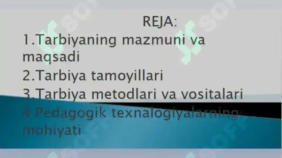 Tarbiya metodlari va vositalarining psixologik mazmuni 2