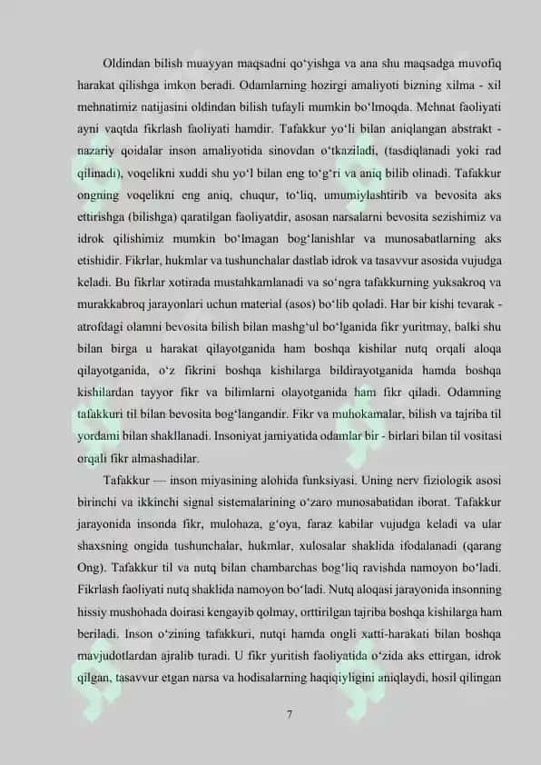 Tafakkurning Rivojlanish Bosqichlari 6