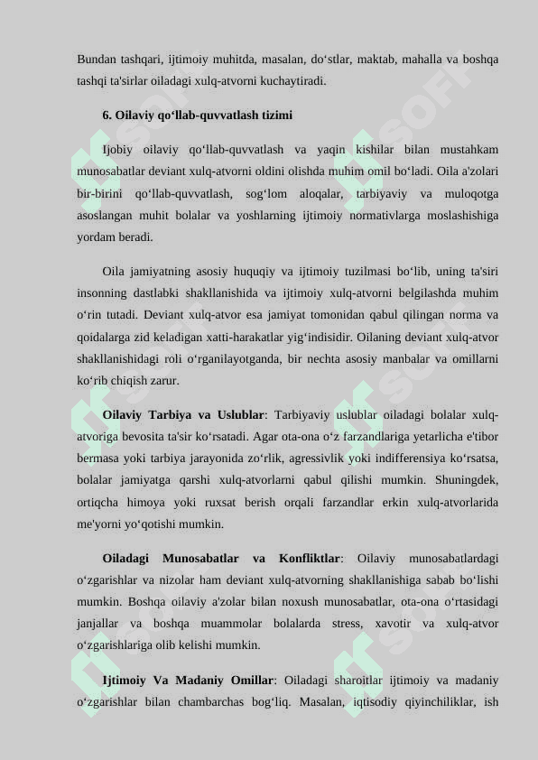OILA VA DEVIANT XULQ ATVOR MANBALARI 4