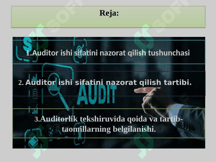 Auditorlik tekshiruvlari ish sifatini nazorat qilish yo’llari 2